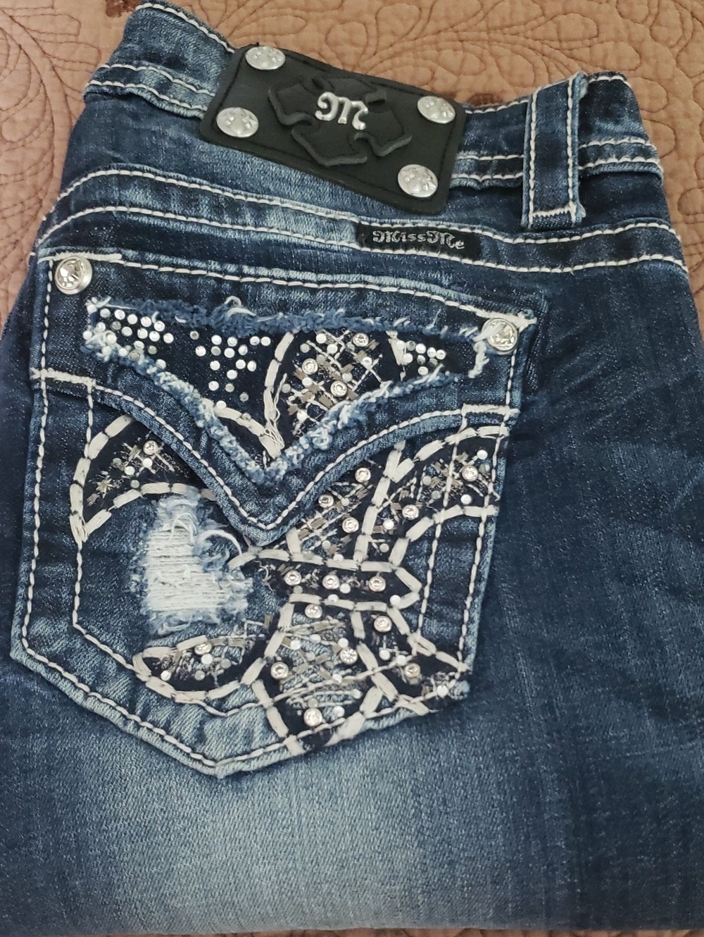 Miss Me Mid Rise Skinny Sz 27
